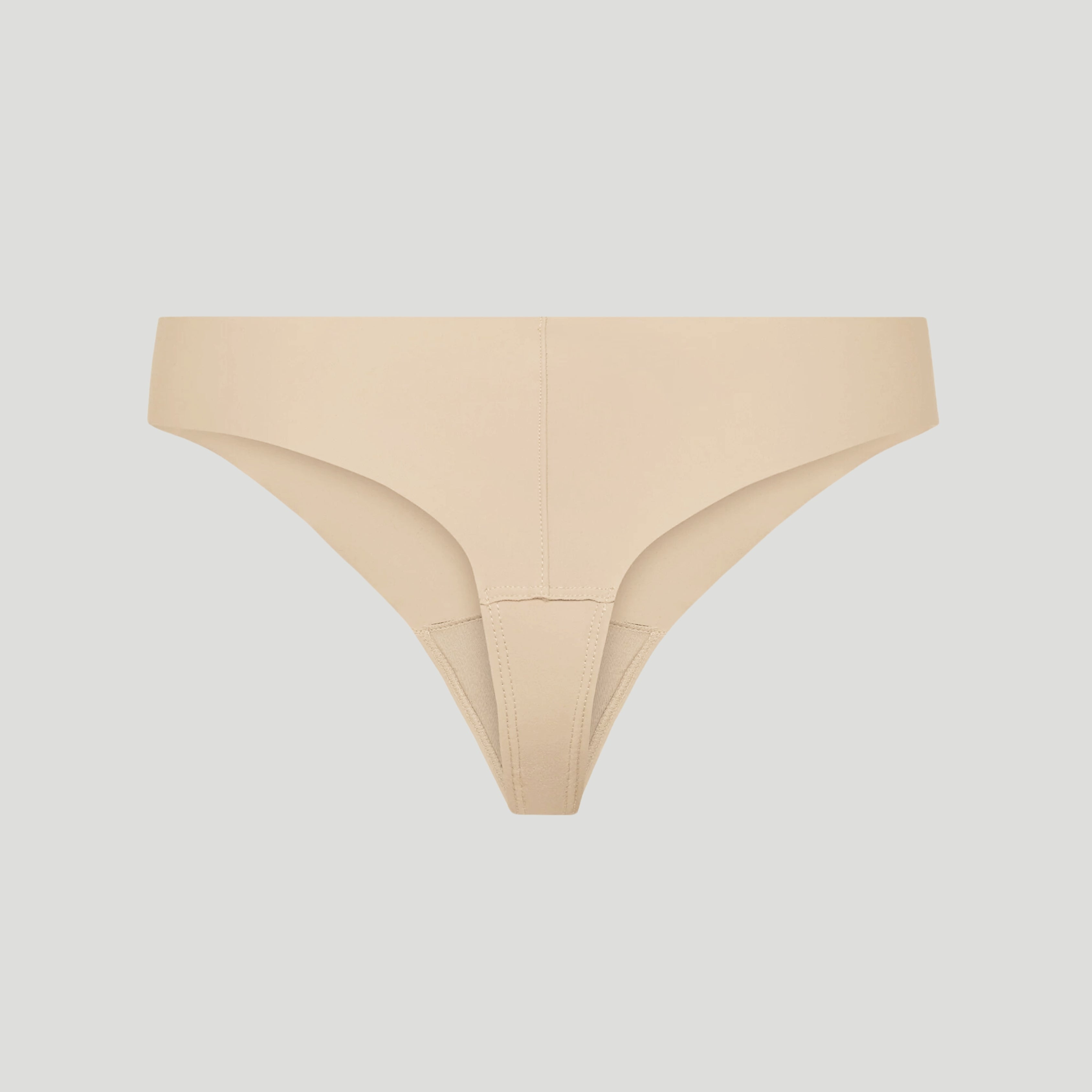 Tanga invisible con punta de camello de tiro alto Olora