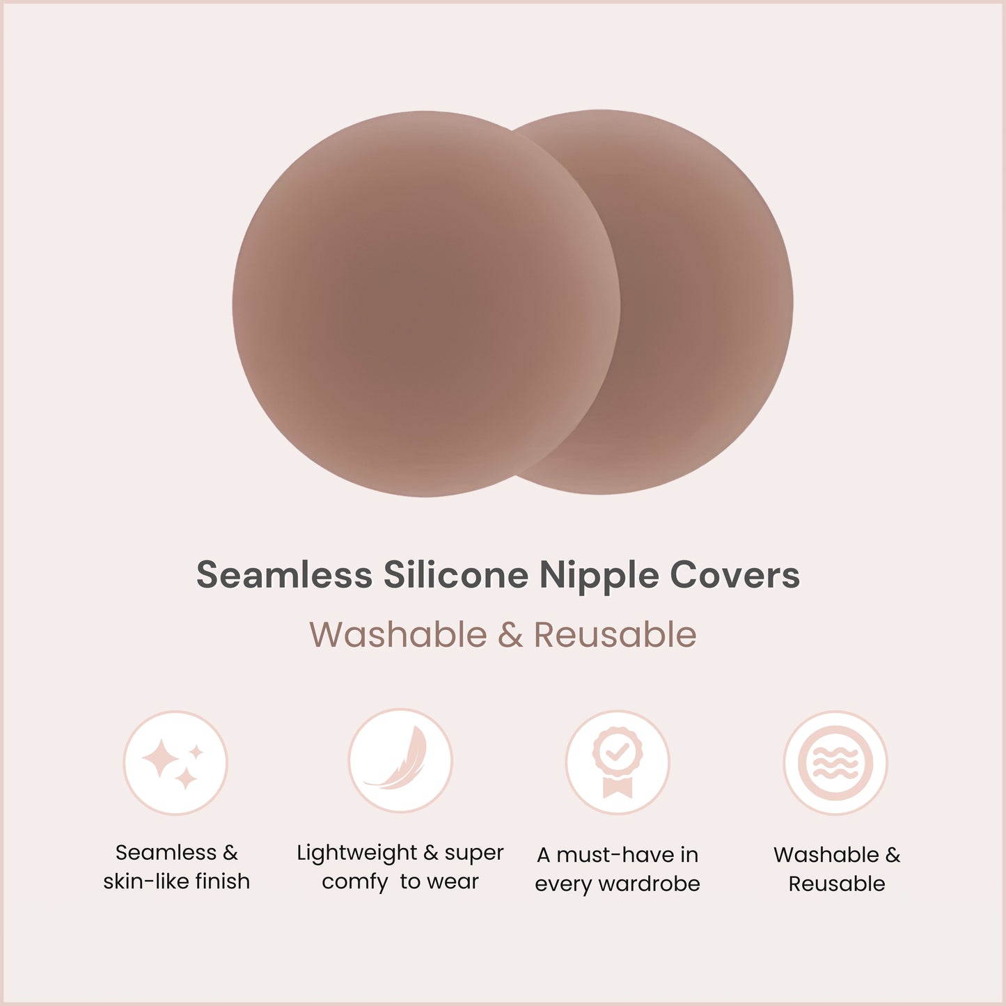 Aura Seamless Silicone Nipple Covers