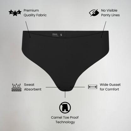 Olora Invisible Camel Toe Thong High Rise